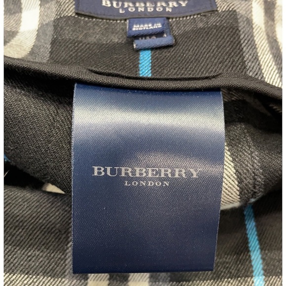 BURBERRY Vintage Fringe Tartan Check Wool Cashmere Flannel Mini Wrap Skirt Sz 8 - Picture 5 of 7